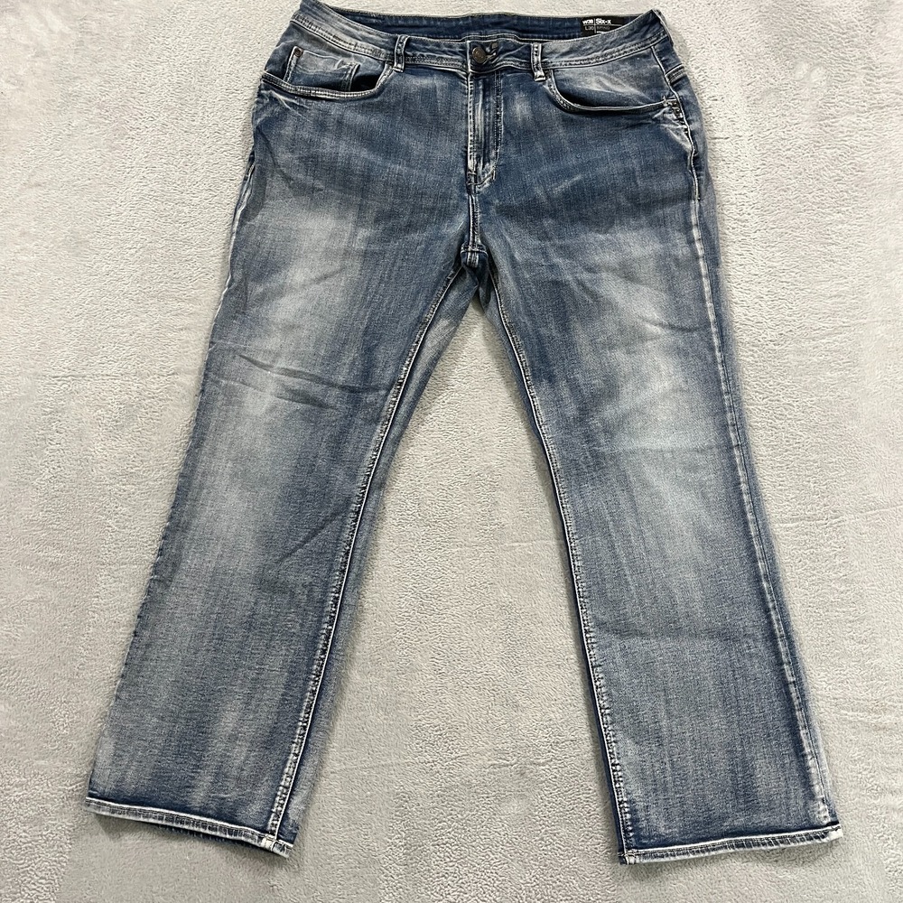 Buffalo David Bitton Jeans‎ Men 38x30 Six-X Straight Stretch Y2K Western Whisker